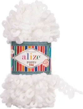 Alize Puffy fine 55 100 г 14.5 м (белый)