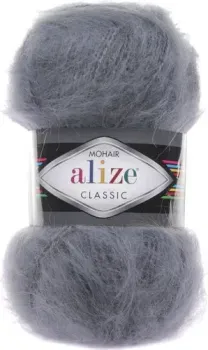 Alize Mohair classic 87 100 г 200 м (угольно-серый)