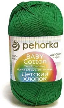 Пехорка Детский хлопок 008 100 г 330 м (зеленый)