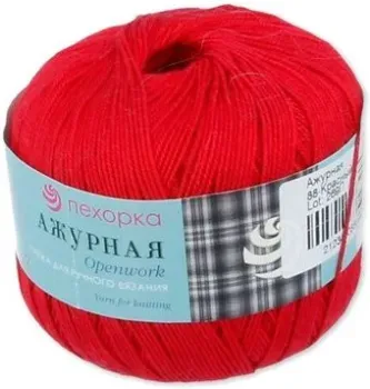 Пехорка Ажурная 088 50 г 280 м (красный)