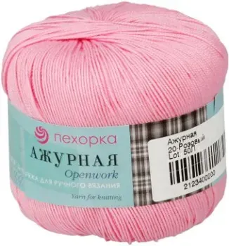 Пехорка Ажурная 180 50 г 280 м (розовый)