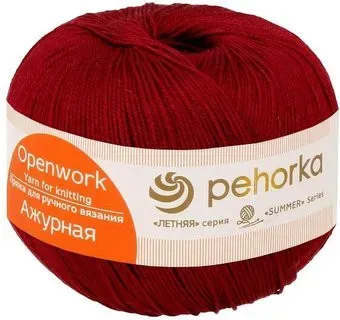 Пехорка Ажурная 179 50 г 280 м (красный)