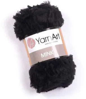 Yarnart Mink 346 50 г 75 м (черный)