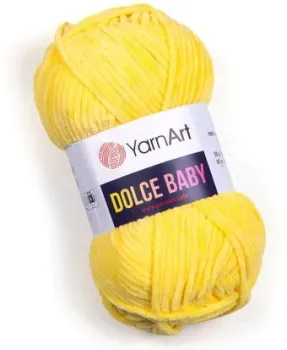 Yarnart Dolce baby 776 50 г 85 м (желтый)