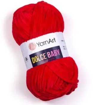 Yarnart Dolce baby 760 50 г 85 м (красный)