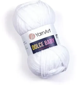 Yarnart Dolce baby 741 50 г 85 м (белый)