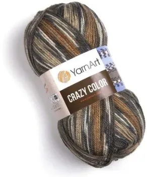 Yarnart Crazy color 156 100 г 260 м (коричневый; бежевый; серый)
