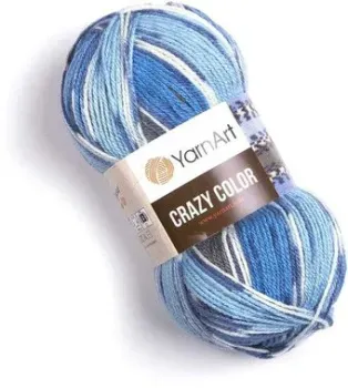 Yarnart Crazy color 137 100 г 260 м (синий; голубой)