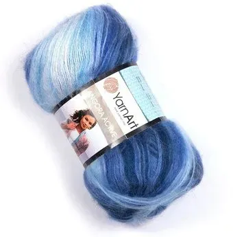 Yarnart Angora active 842 100 г 500 м (синий; голубой)