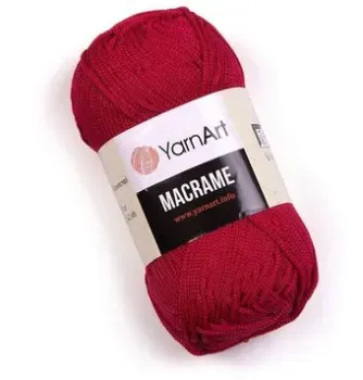 Yarnart Macrame 148 90 г 130 м (красный)