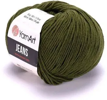 Yarnart Jeans 86 50 г 160 м (зеленый)
