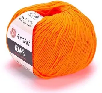 Yarnart Jeans 74 50 г 160 м (оранжевый)
