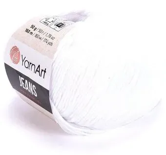 Yarnart Jeans 65 50 г 160 м (белый)