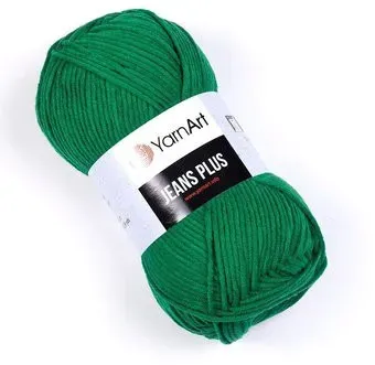Yarnart Jeans plus 67 100 г 160 м (зеленый)