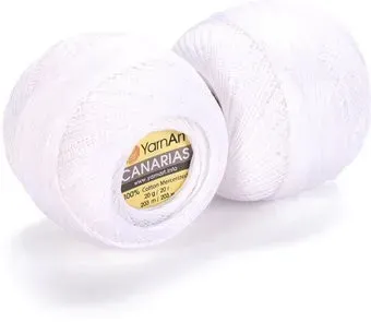 Yarnart Canarias 5352 20 г 203 м (белый)