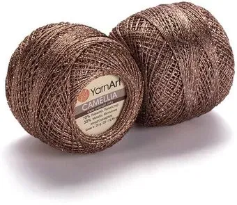 Yarnart Camellia 417 20 г 190 м (коричневый)