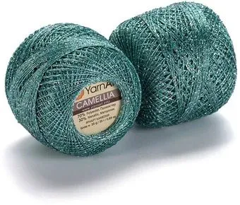 Yarnart Camellia 427 20 г 190 м (зеленый)