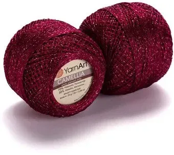 Yarnart Camellia 429 20 г 190 м (бордовый)