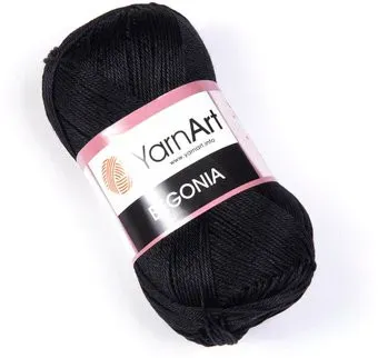 Yarnart Begonia 5001 50 г 169 м (черный)