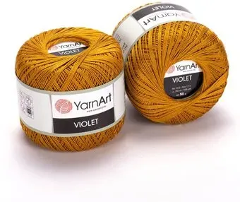 Yarnart Violet 8 50 г 282 м (оранжевый)