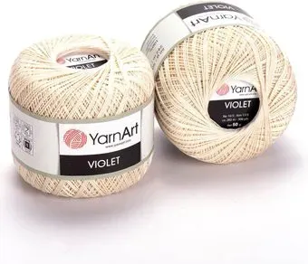 Yarnart Violet 6334 50 г 282 м (белый)