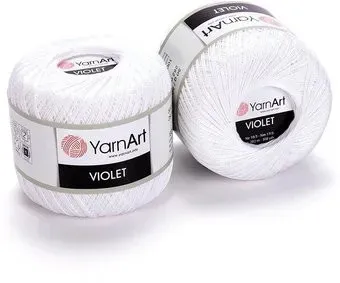 Yarnart Violet 77 50 г 282 м (белый)