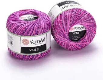 Yarnart Violet melange 505 50 г 282 м (фиолетовый; розовый)