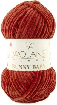 Wolans Yarns Bunny baby 100-22 100 г 120 м (оранжевый)