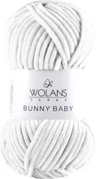 Wolans Yarns Bunny baby 100-27 100 г 120 м (белый)