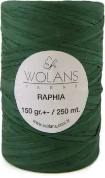 Wolans Yarns Raphia 600-05 150 г 250 м (зеленый)