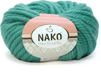 Nako Pure wool plus 11478 100 г 30 м (бирюзовый)