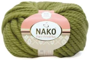 Nako Pure wool plus 10506 100 г 30 м (зеленый)