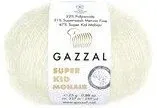 Gazzal Super kid mohair new 64411 25 г 237 м (белый)