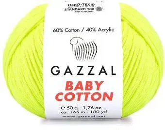 Gazzal Baby cotton 3462 50 г 165 м (зеленый)