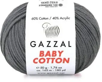 Gazzal Baby cotton 3430 50 г 165 м (серый)
