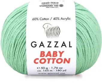 Gazzal Baby cotton 3433 50 г 165 м (зеленый)