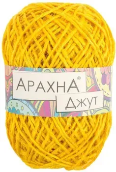 Arachna Jute 012 100 г 90 м (желтый)