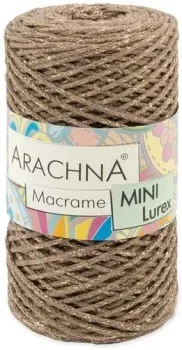 Arachna Macrame mini lurex 24 250 г 200 м (коричневый)