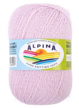 Alpina Yarn White rabbit 260 50 г 300 м (розовый)