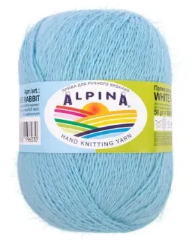 Alpina Yarn White rabbit 249 50 г 300 м (голубой)