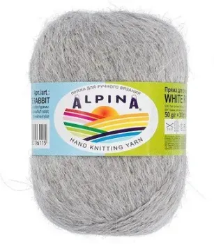 Alpina Yarn White rabbit 244 50 г 300 м (серый)