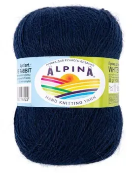 Alpina Yarn White rabbit 204 50 г 300 м (синий)