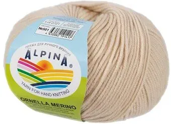 Alpina Yarn Ornella merino 501 50 г 125 м (бежевый)