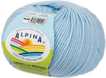 Alpina Yarn Ornella merino 080 50 г 125 м (голубой)