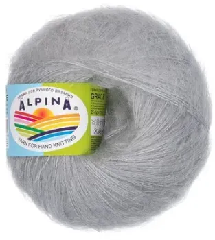 Alpina Yarn Grace 07 25 г 210 м (серый)