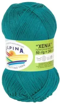 Alpina Yarn Xenia 178 50 г 240 м (бирюзовый)
