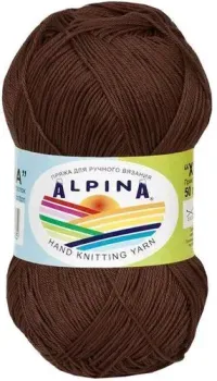 Alpina Yarn Xenia 158 50 г 240 м (коричневый)