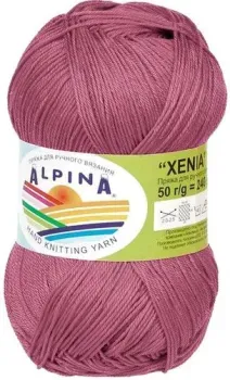 Alpina Yarn Xenia 122 50 г 240 м (розовый)