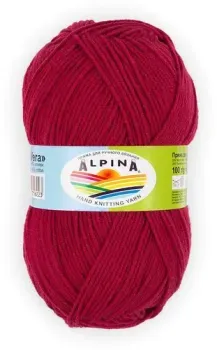 Alpina Yarn Vera 43 100 г 280 м (красный)