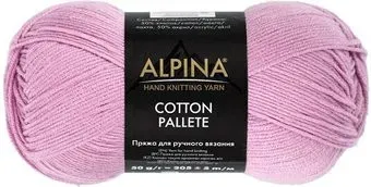 Alpina Yarn Cotton pallete 14 50 г 205 м (розовый)